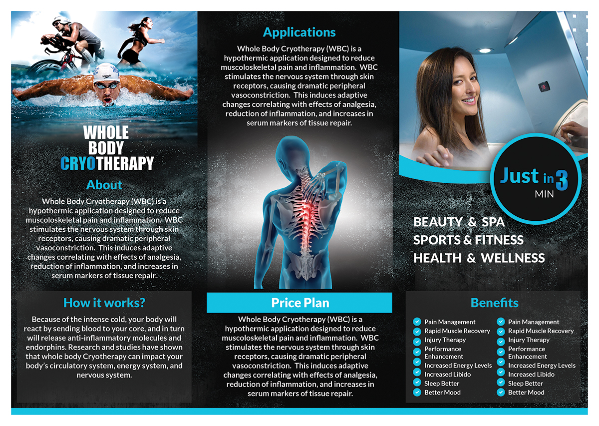 Diseño de Flyer por VEGA-Designs para Replenish Cryo  | Diseño #13575559