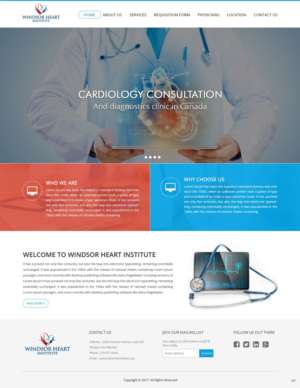 Diseño Web por pb para Windsor Heart Institute | Diseño: #13561537