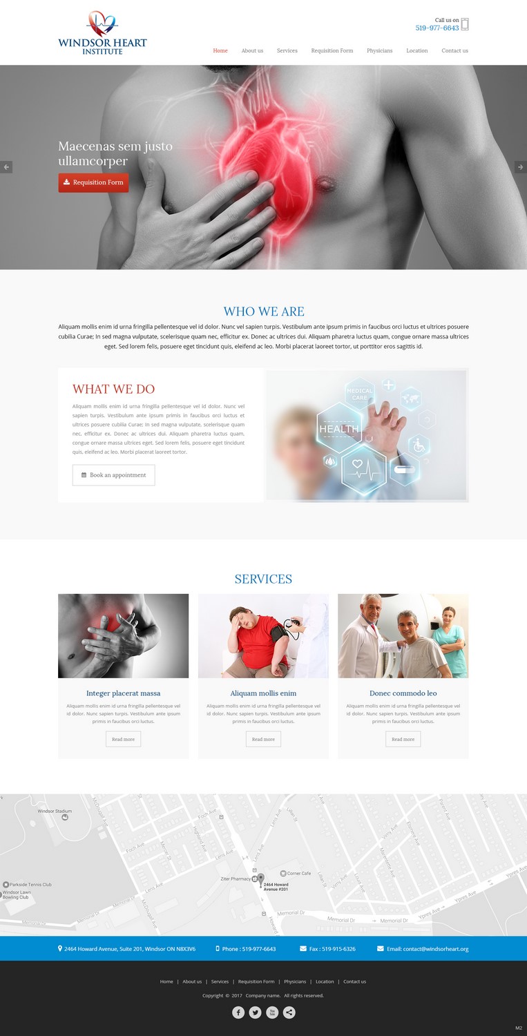 Diseño Web por pb para Windsor Heart Institute | Diseño #13561539