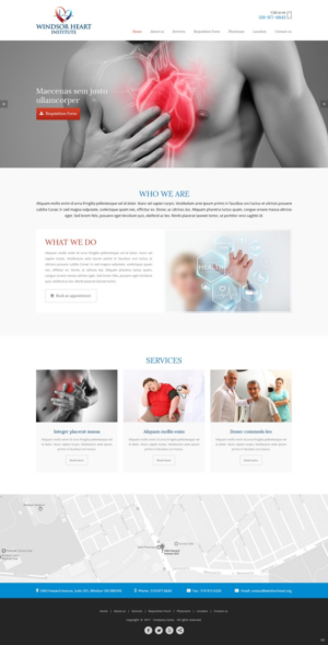 Diseño Web por pb para Windsor Heart Institute | Diseño: #13561539