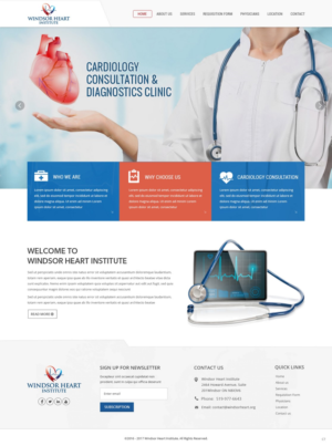 Diseño Web por pb para Windsor Heart Institute | Diseño: #13561544