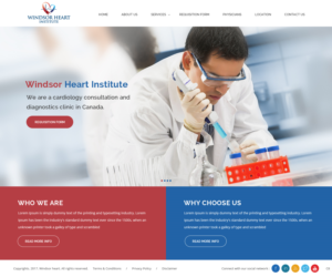 Diseño Web por pb para Windsor Heart Institute | Diseño: #13561545