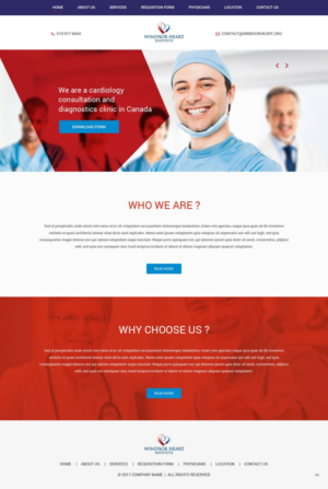 Diseño Web por pb para Windsor Heart Institute | Diseño: #13574343