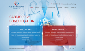 Diseño Web por pb para Windsor Heart Institute | Diseño: #13574344