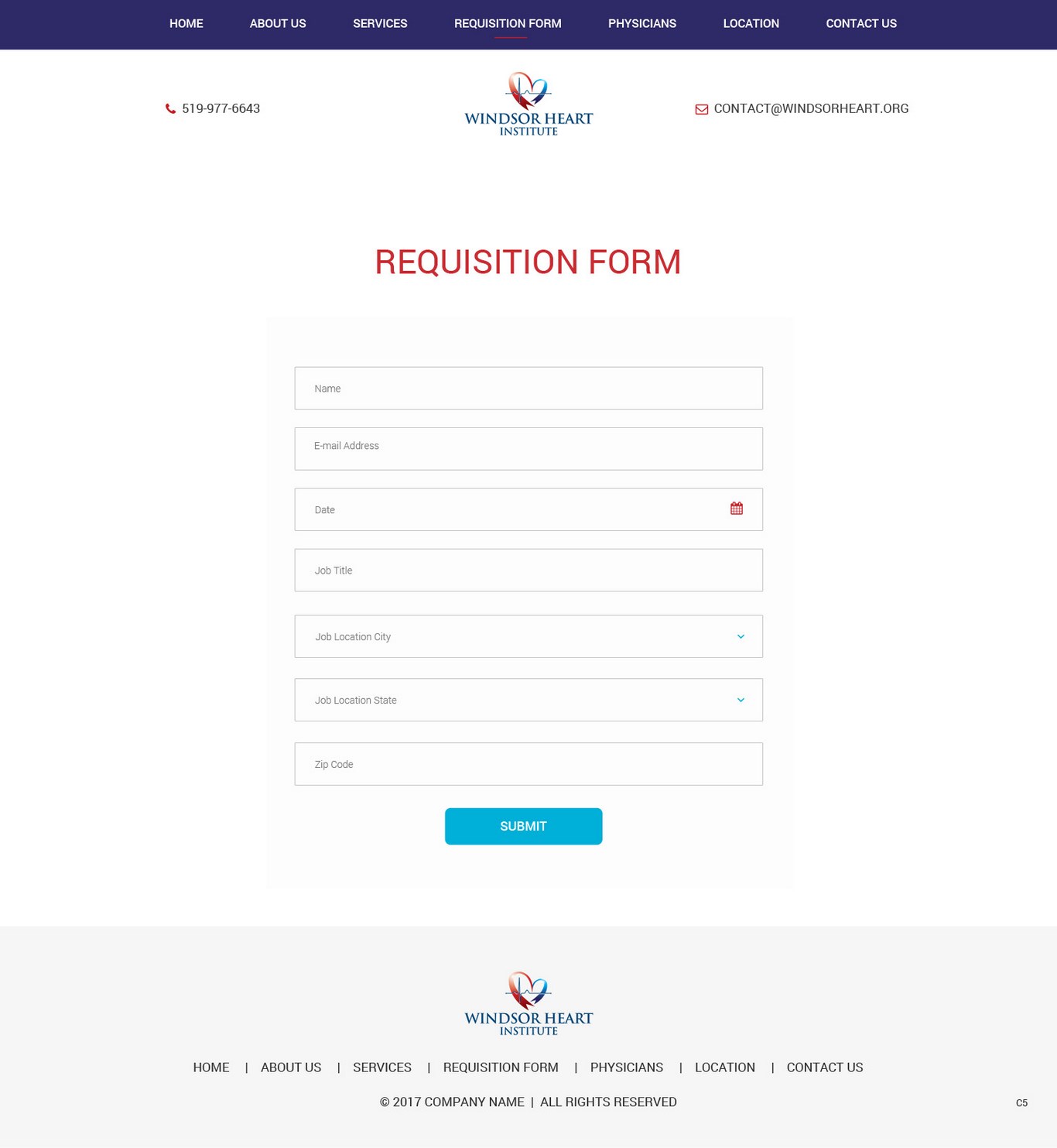 Diseño Web por pb para Windsor Heart Institute | Diseño #13595590