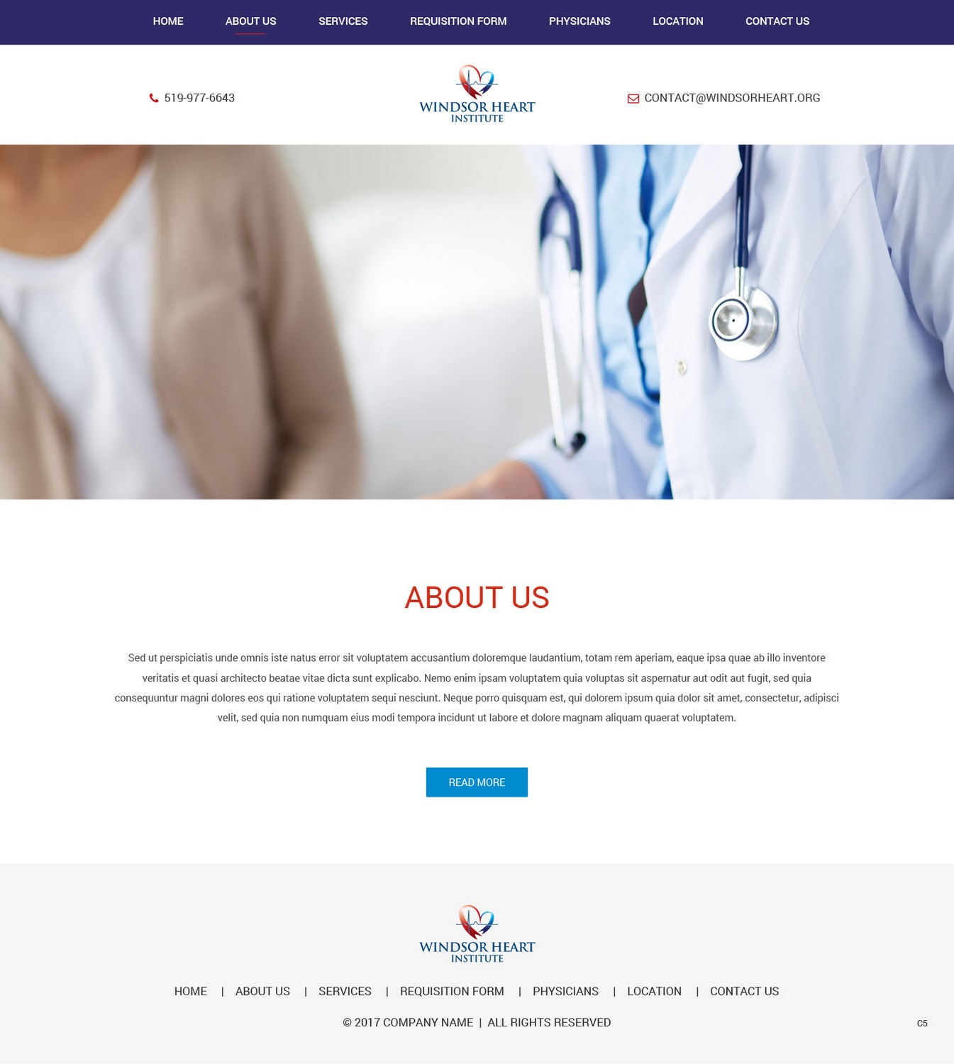 Web Design by pb for Windsor Heart Institute | Design #13595593