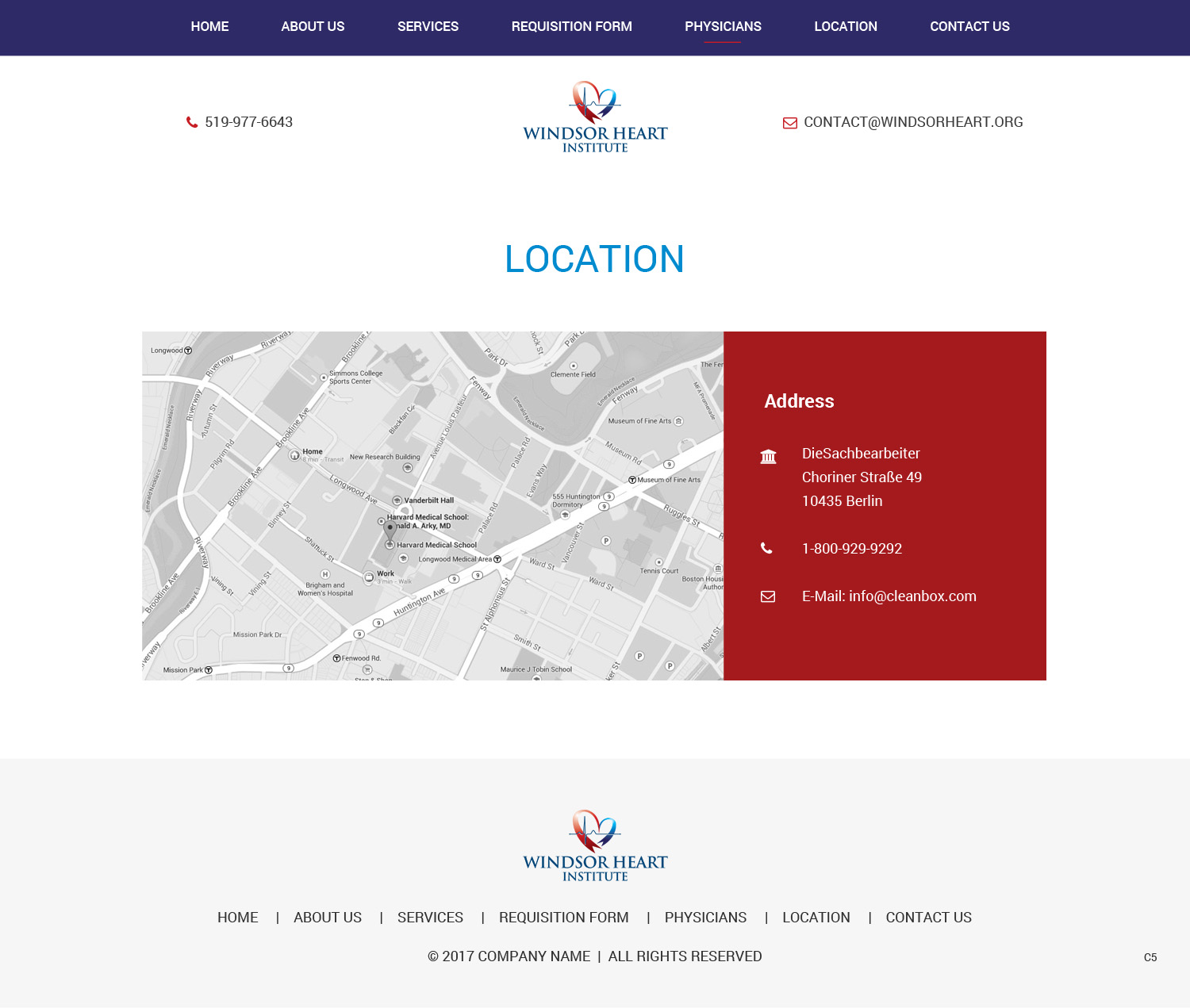 Diseño Web por pb para Windsor Heart Institute | Diseño #13595597