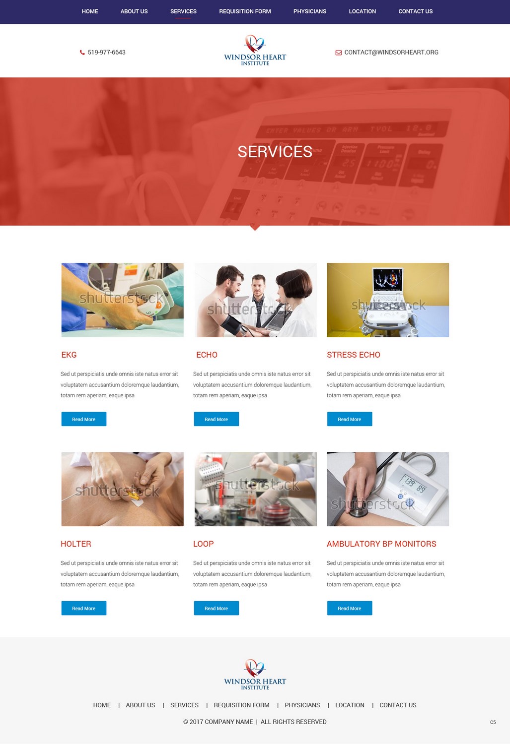 Web Design by pb for Windsor Heart Institute | Design #13595599
