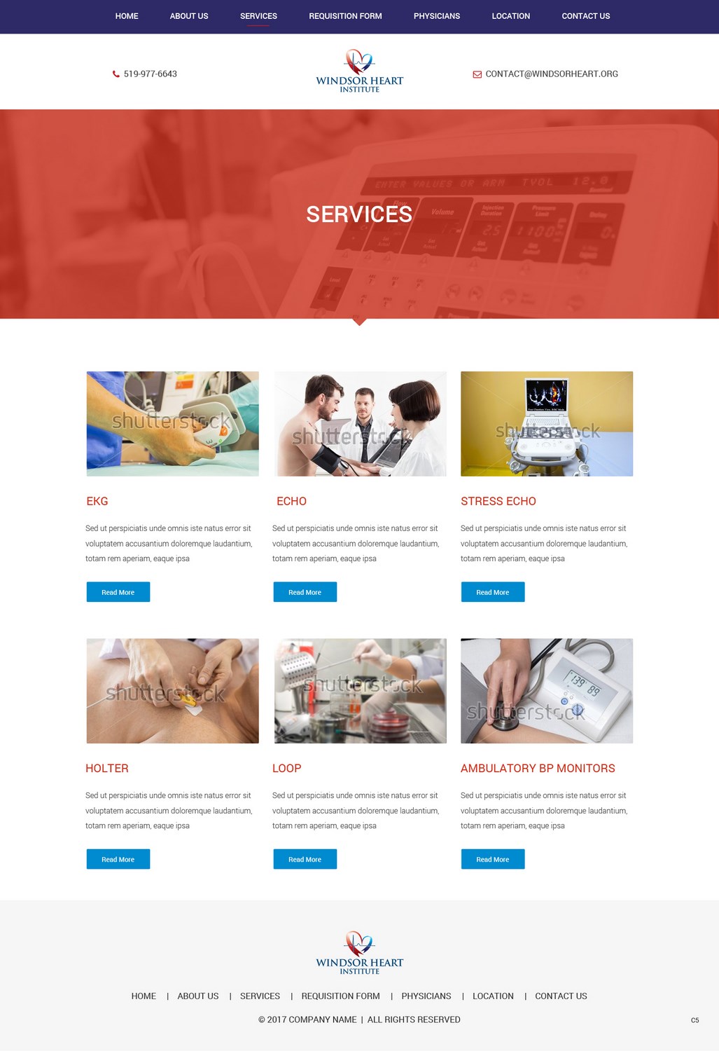 Web Design by pb for Windsor Heart Institute | Design #13595605