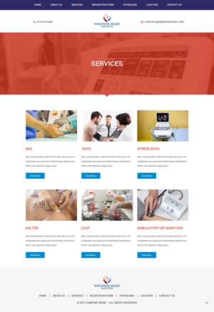 Diseño Web por pb para Windsor Heart Institute | Diseño: #13595605