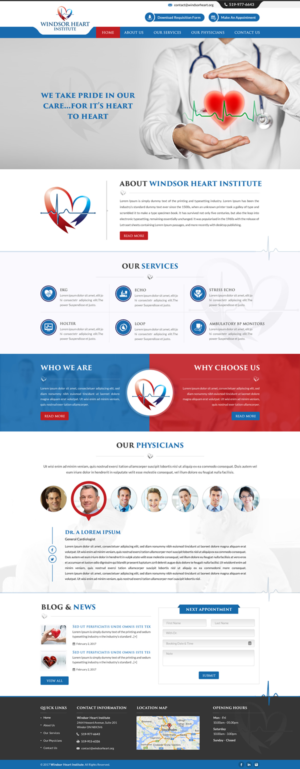 Diseño Web por jdv para Windsor Heart Institute | Diseño: #13580867