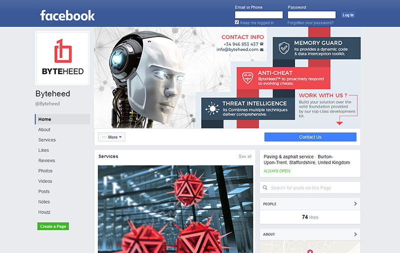 Facebook Design by JustACreative1 for BYTEHEED | Design #14717001