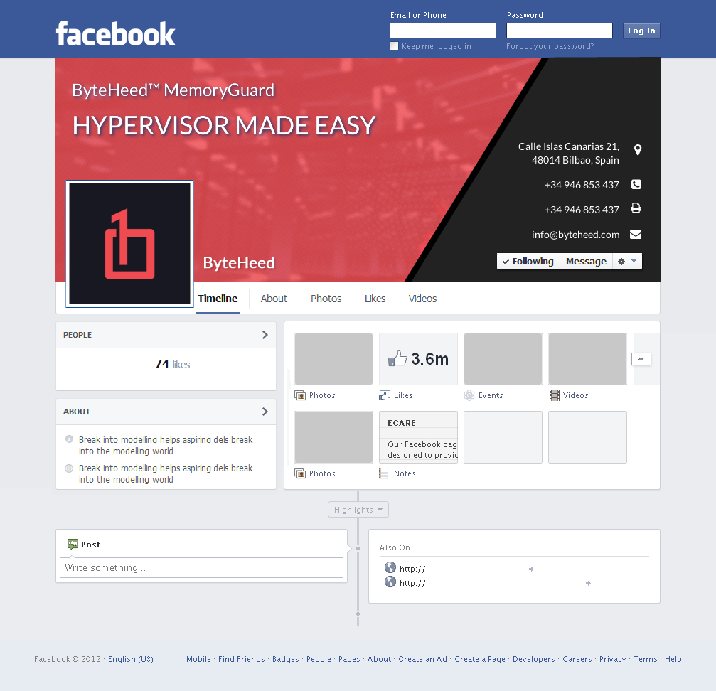 Facebook Design by jdv for BYTEHEED | Design #14672810