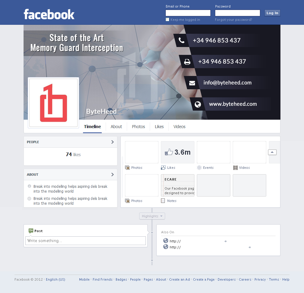 Diseño de Facebook por jdv para BYTEHEED | Diseño #14673400