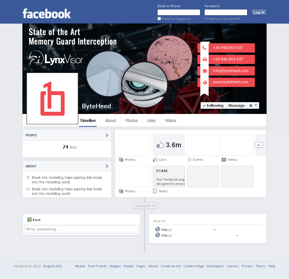 Diseño de Facebook por jdv para BYTEHEED | Diseño #14694147