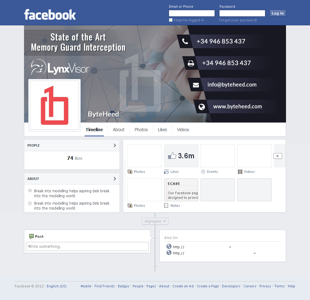 Diseño de Facebook por jdv para BYTEHEED | Diseño #14694148