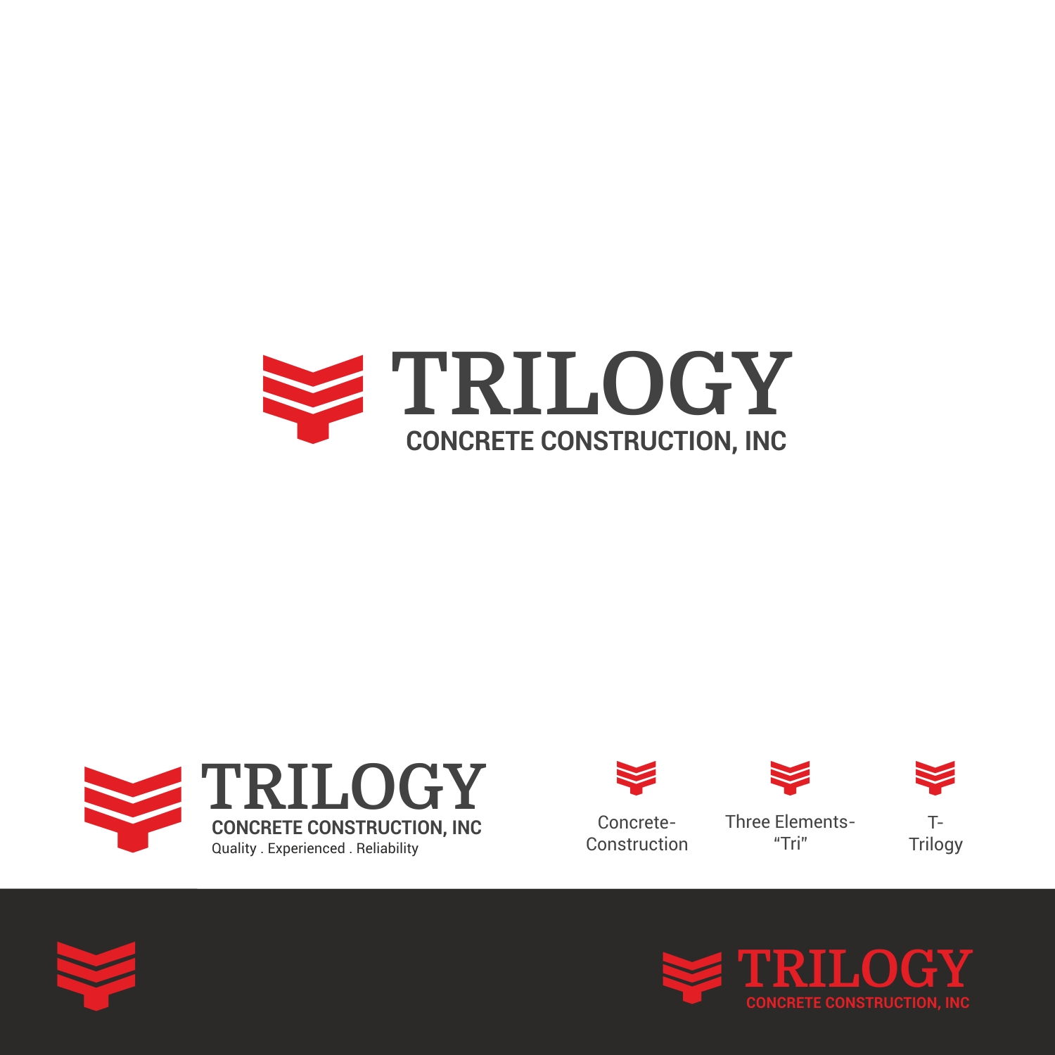 Design de Logo par SRJ pour Trilogy Concrete Construction, Inc. | Design #13575390