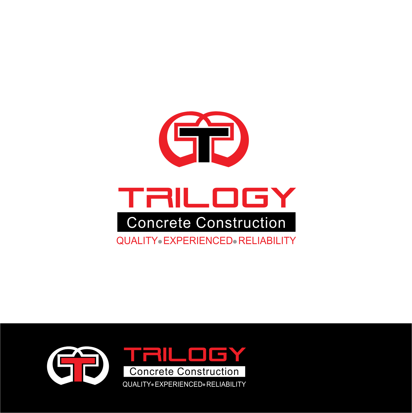 Logo Design by sanalkumar for Trilogy Concrete Construction, Inc. | Design #13575333