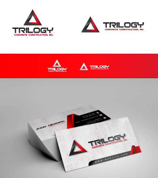 Logo Design by Carlos Alba D. for Trilogy Concrete Construction, Inc. | Design #13565881