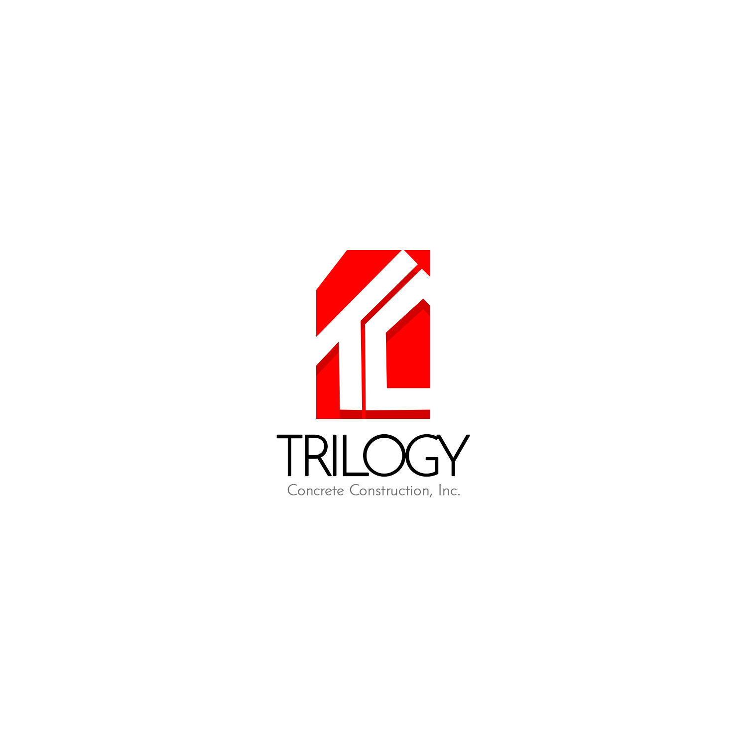 Logo Design by Creativ Houz for Trilogy Concrete Construction, Inc. | Design #13567473
