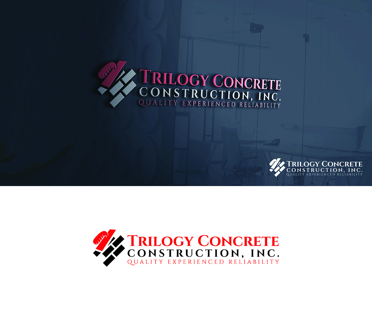 Logo Design by eMARK for Trilogy Concrete Construction, Inc. | Design #13579649