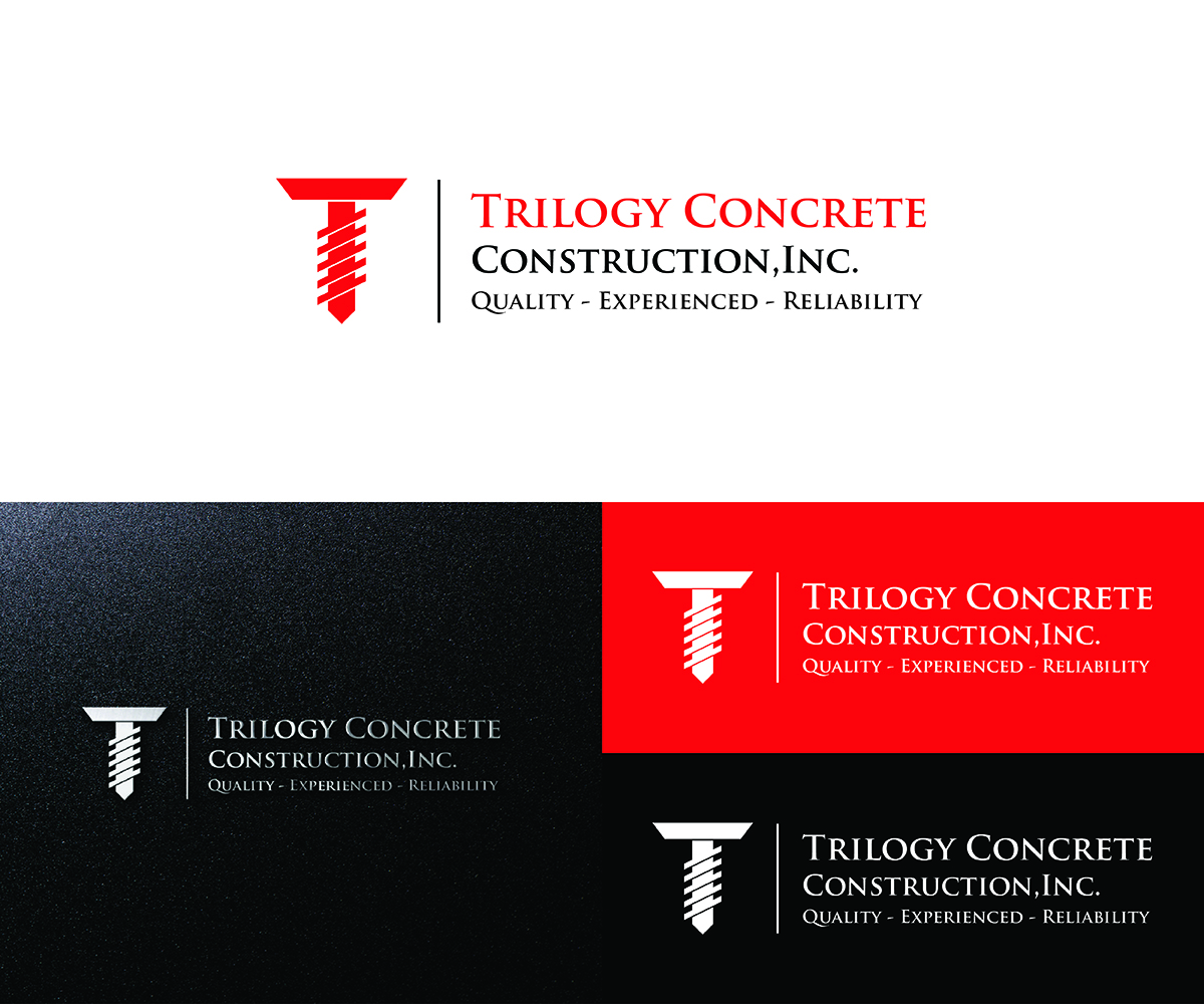 Logo Design by Logico Artlines for Trilogy Concrete Construction, Inc. | Design #13579296
