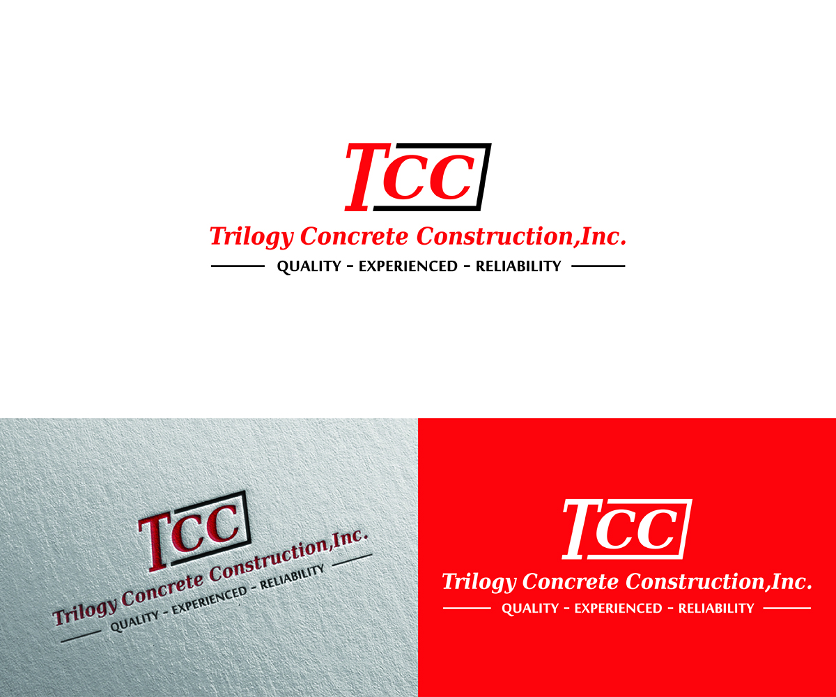 Logo Design by Logico Artlines for Trilogy Concrete Construction, Inc. | Design #13579297