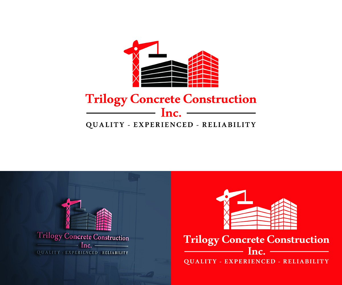 Logo Design by Logico Artlines for Trilogy Concrete Construction, Inc. | Design #13579299