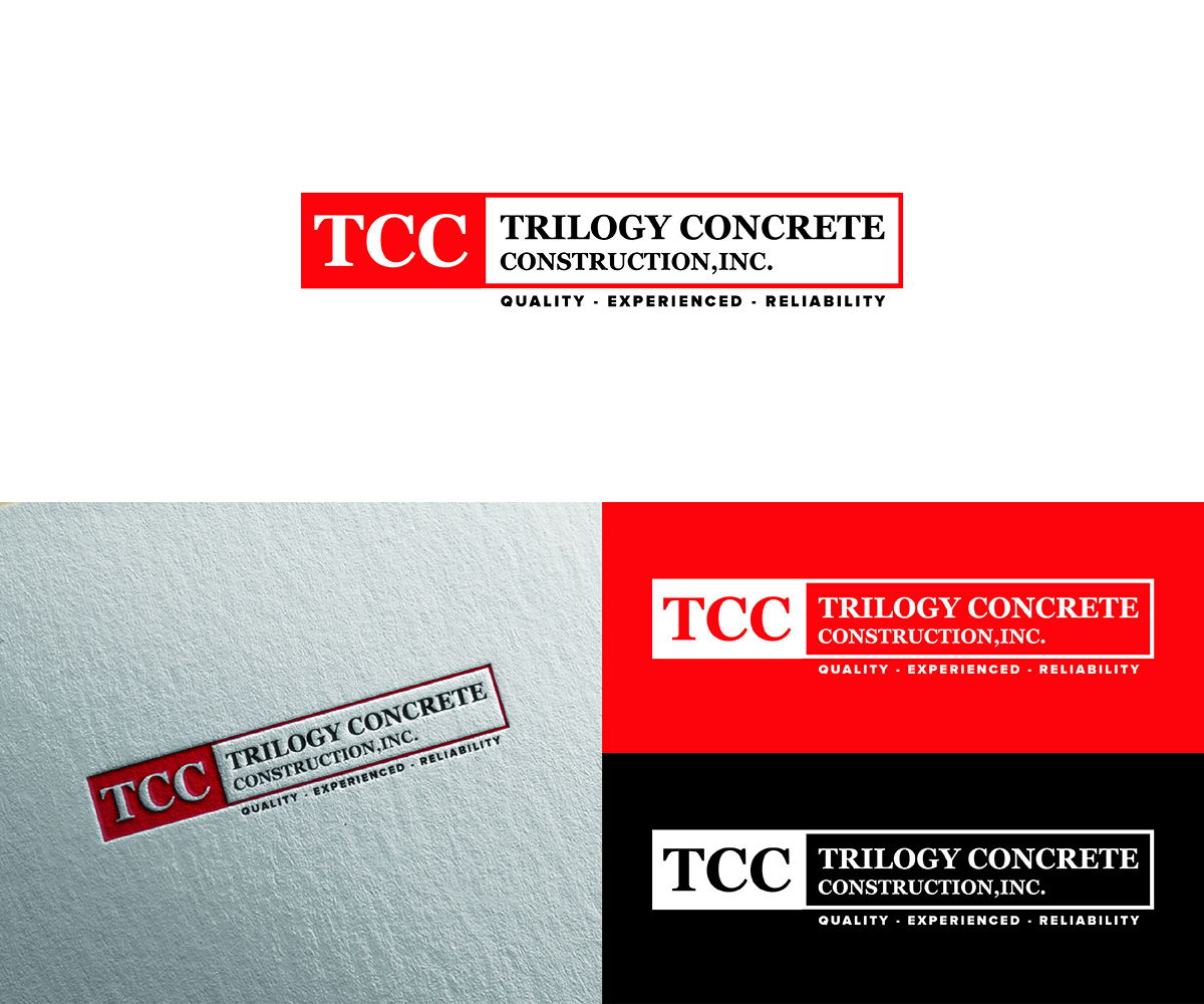 Logo Design by Logico Artlines for Trilogy Concrete Construction, Inc. | Design #13579300