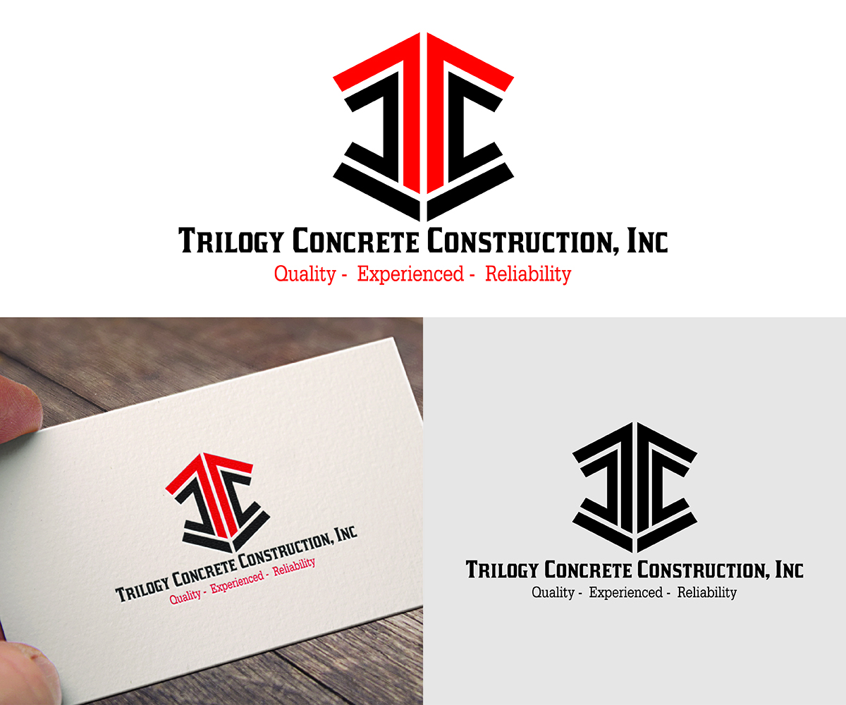 Logo Design by Logico Artlines for Trilogy Concrete Construction, Inc. | Design #13579301