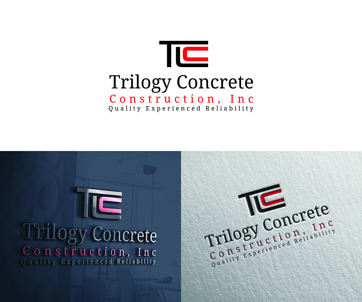 Logo Design by Logico Artlines for Trilogy Concrete Construction, Inc. | Design #13579302