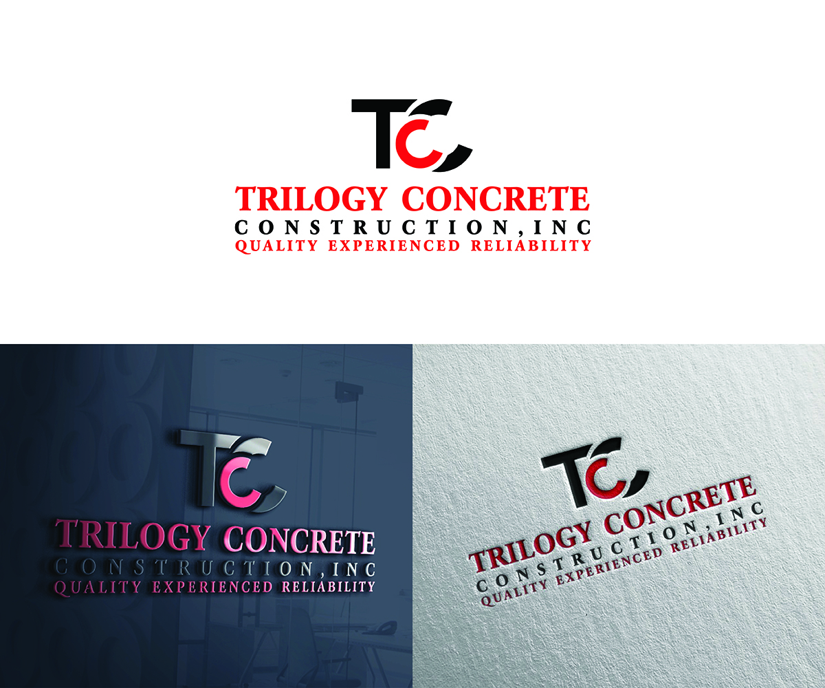 Logo Design by Logico Artlines for Trilogy Concrete Construction, Inc. | Design #13579308