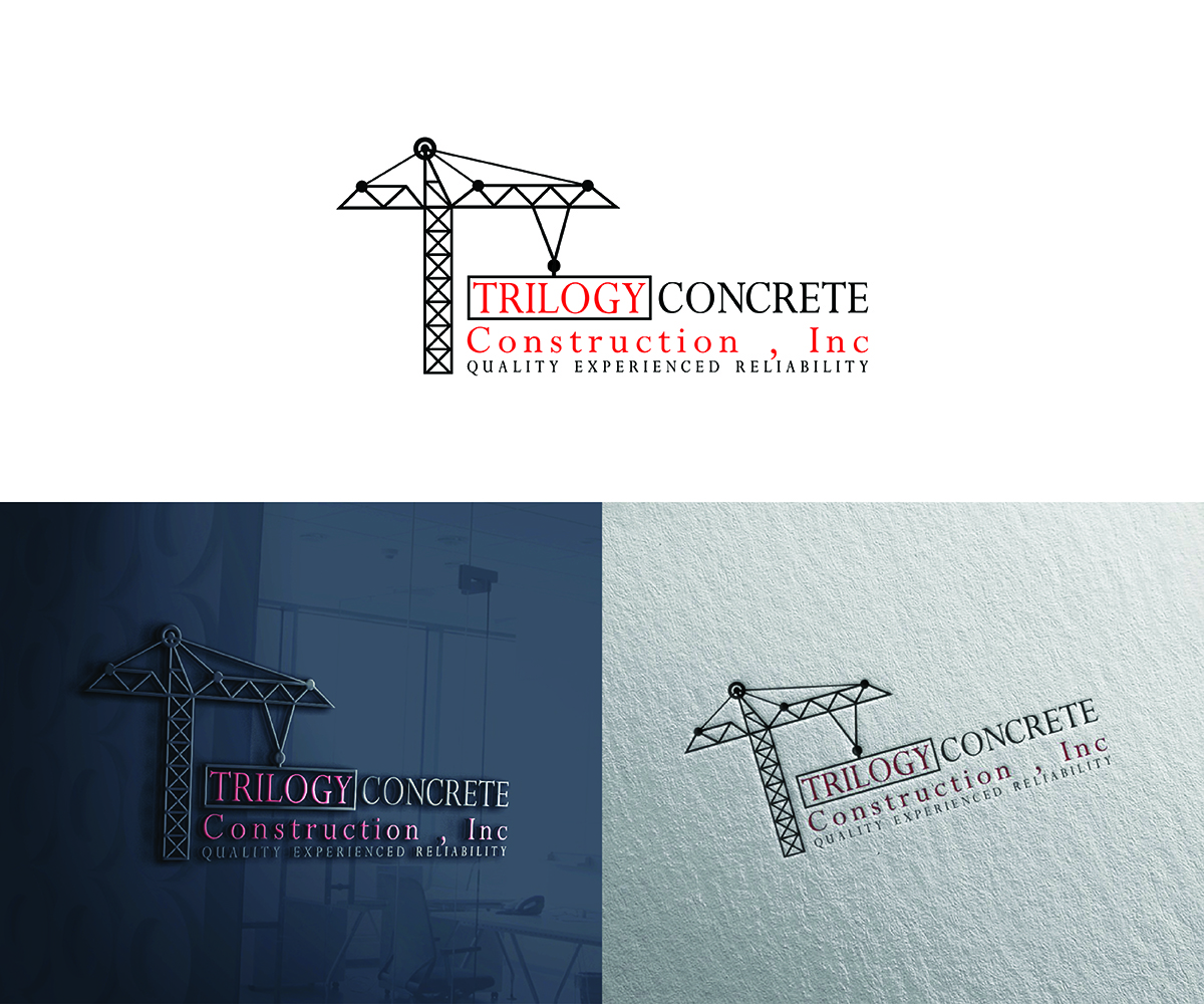 Logo Design by Logico Artlines for Trilogy Concrete Construction, Inc. | Design #13579310