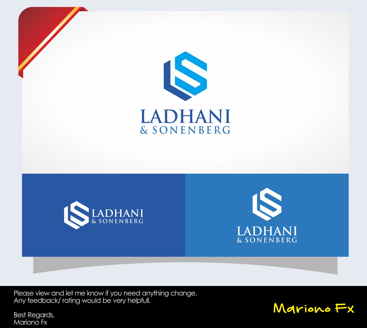 Logo Design by Mariono Fx for Ladhani & Sonenberg | Design #13569819