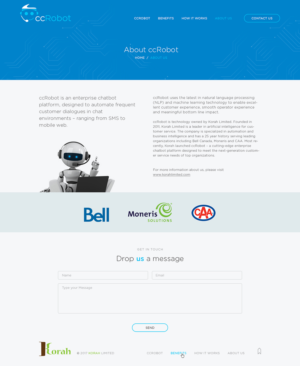 A.I. technology startup needs a website design | Web Design par Ved Web Services