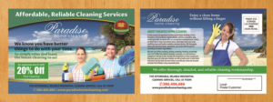 Postcard Design by Venus L. Penaflor for Paradise Home Cleaning | Design: #13597294