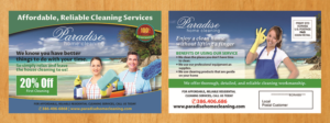 Postcard Design by Venus L. Penaflor for Paradise Home Cleaning | Design: #13628345