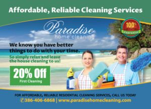 Postcard Design by Venus L. Penaflor for Paradise Home Cleaning | Design: #13671571
