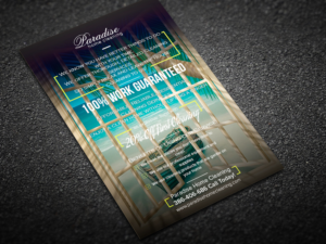 Postcard Design by lionx for Paradise Home Cleaning | Design: #13588319