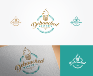Logo Design by Carlos Alba D. for Debauched Desserts | Design: #13577304