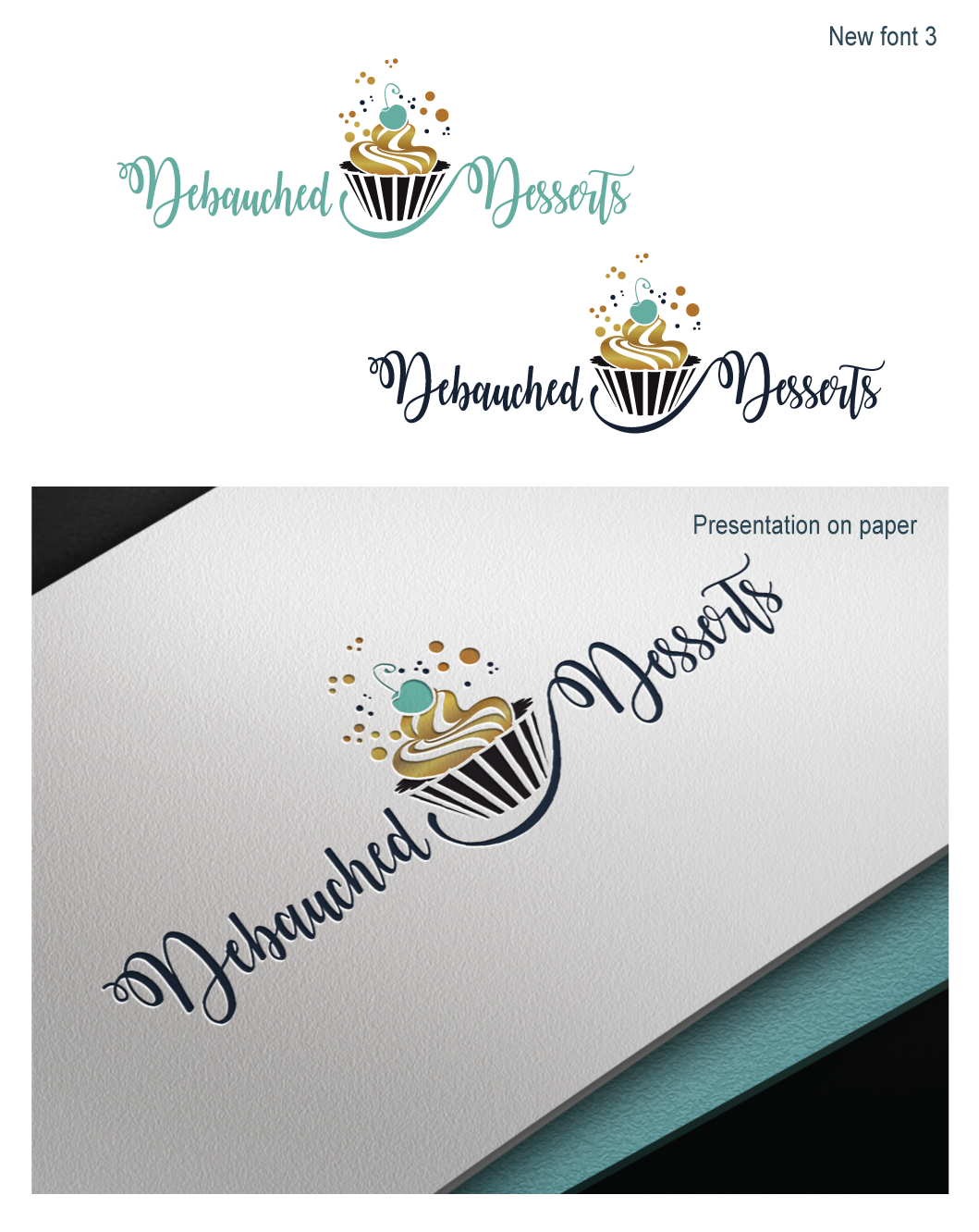 Logo Design by Elza for Debauched Desserts | Design #13618280