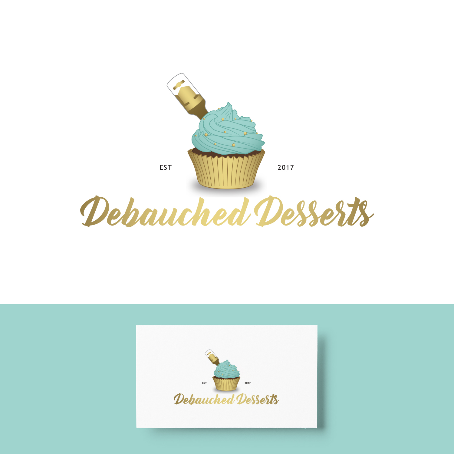 Logo Design by Claire.W for Debauched Desserts | Design #13577980