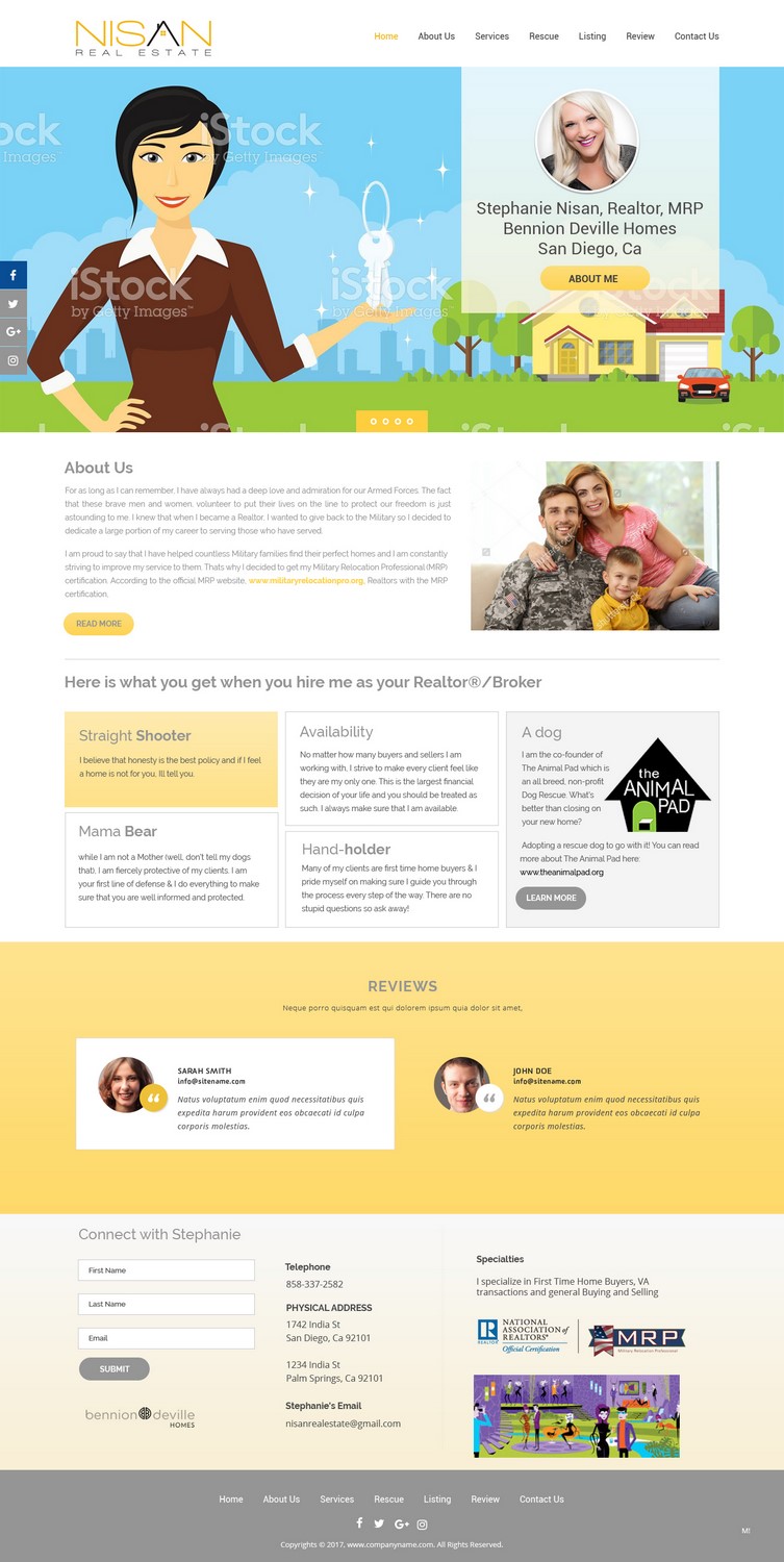 Web Design by pb for Nisan Real Estate | Design #13587223