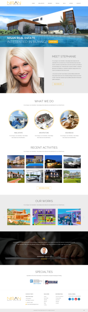Diseño Web por pb para Nisan Real Estate | Diseño: #13587225