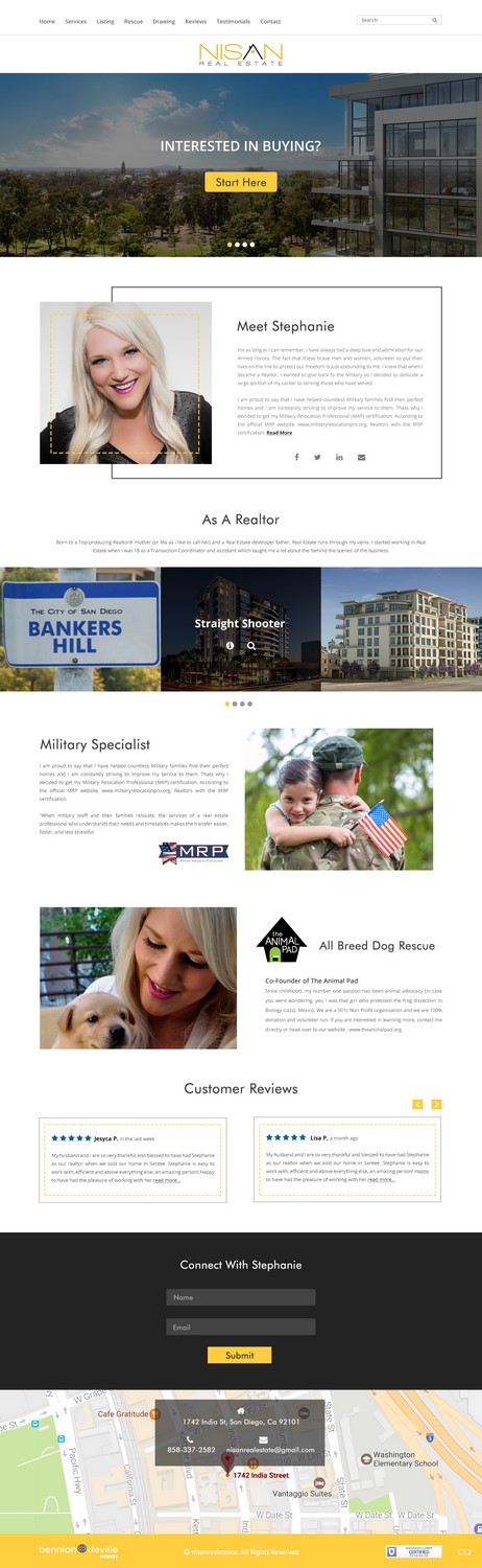 Web Design by pb for Nisan Real Estate | Design #13587226