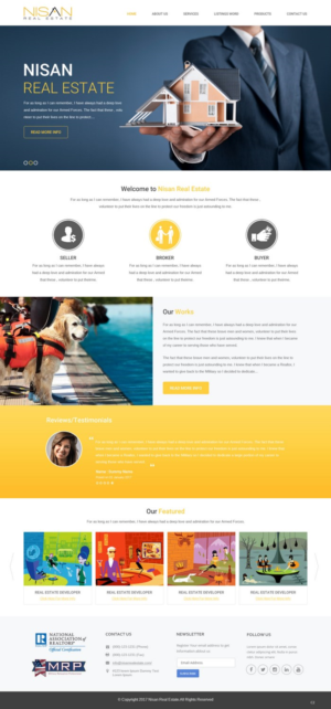 Diseño Web por pb para Nisan Real Estate | Diseño: #13587233