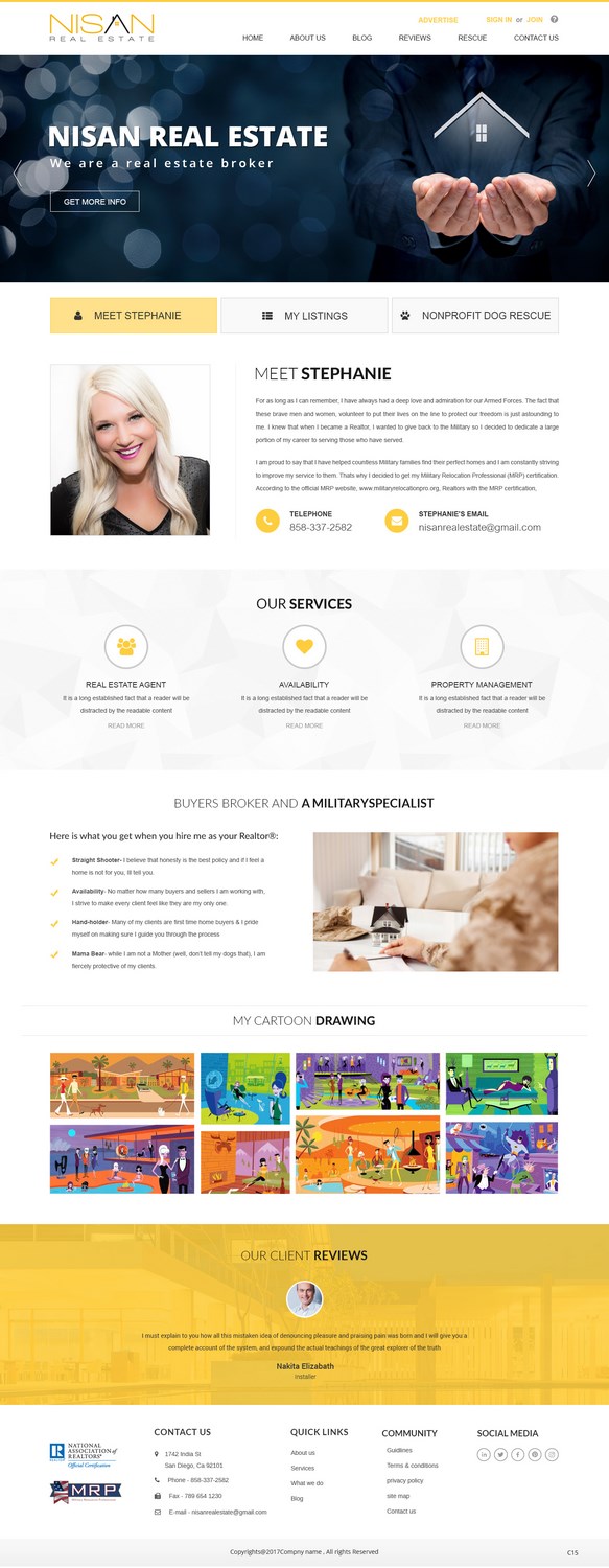 Web Design by pb for Nisan Real Estate | Design #13587240