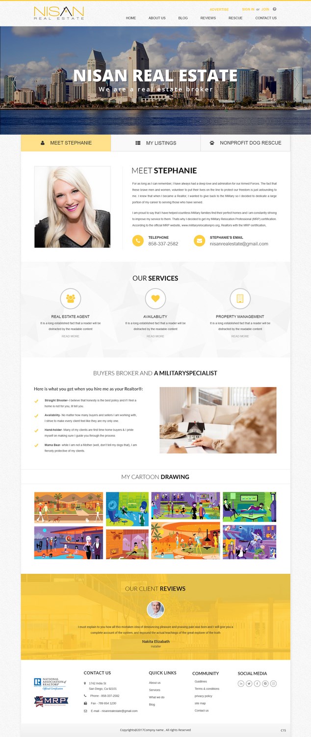Web Design by pb for Nisan Real Estate | Design #13587241