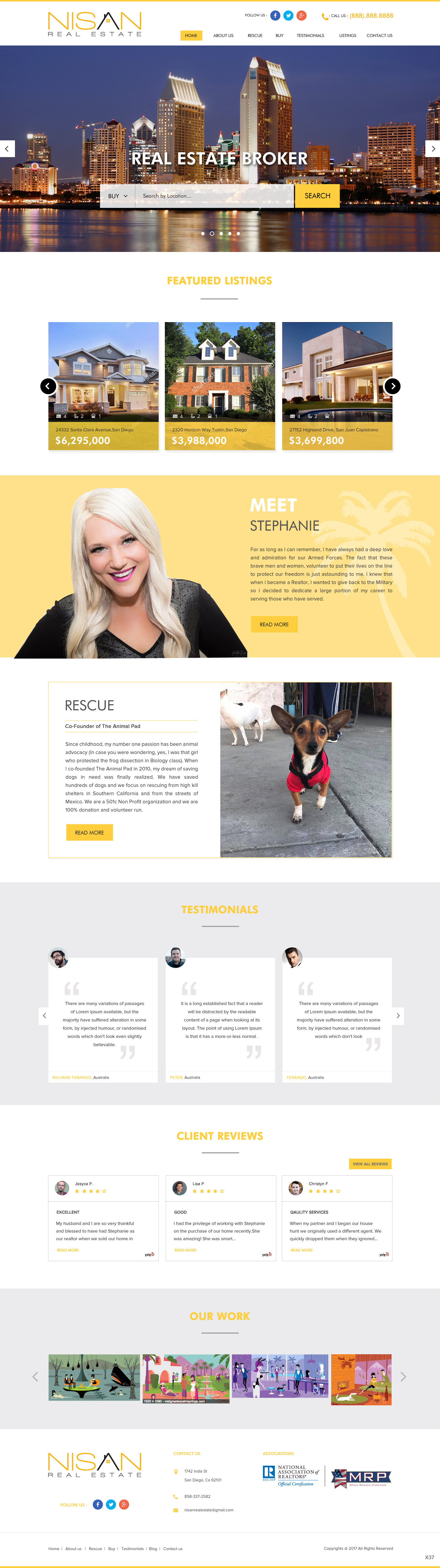 Web Design by pb for Nisan Real Estate | Design #13587244