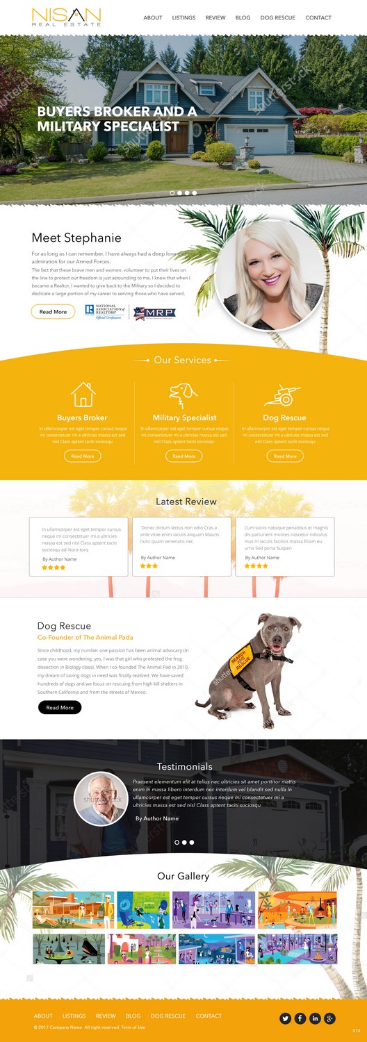 Web Design by pb for Nisan Real Estate | Design #13587247